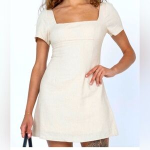 Princess Polly Cream Mini Dress